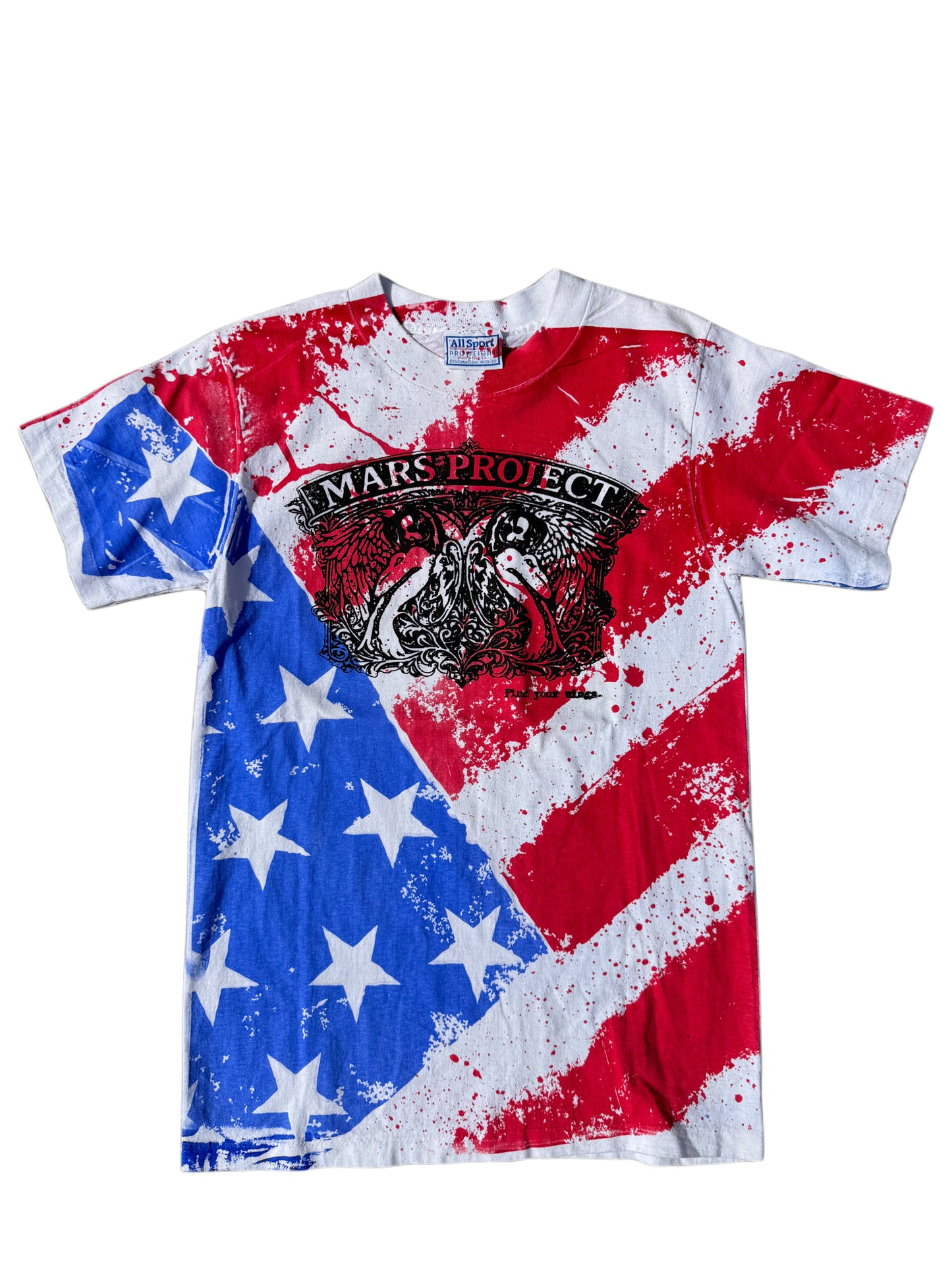 MARS PROJECT X VINTAGE USA ALL OVER PRINT T-SHIRT